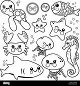 Coloring Pages Ocean Animals sketch template