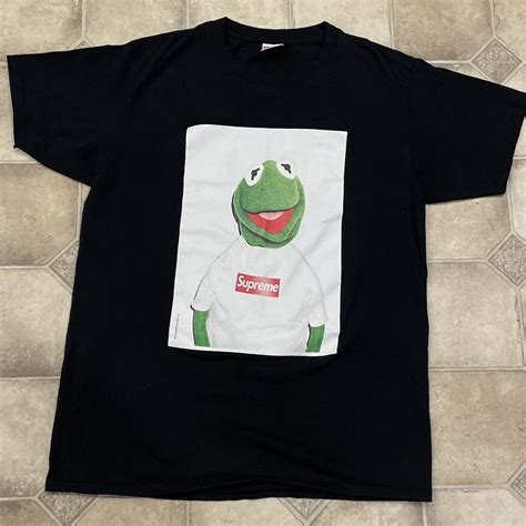 A supreme Kermit the frog tee in good condition... - Depop