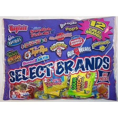 Select Brands Candy Variety, 200 ct, 52 oz Bag - Walmart.com