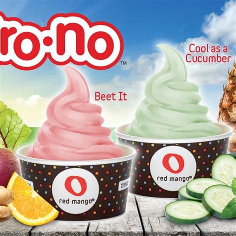 New flavors of Fro-No at Red Mango: Beet It and Cool as a Cucumber | Red mango, New flavour ...