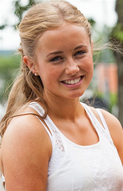 Photo of a blond beautiful girl photographed in Sigtuna, Sweden in June ...