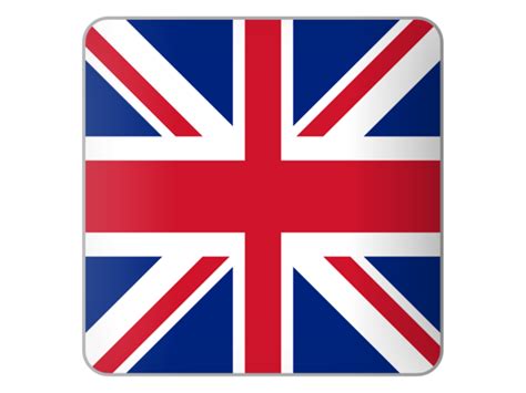 Square icon. Illustration of flag of United Kingdom