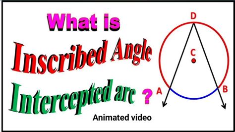 Inscribed angle and intercepted arc | circle | class 10th | Geometry ...