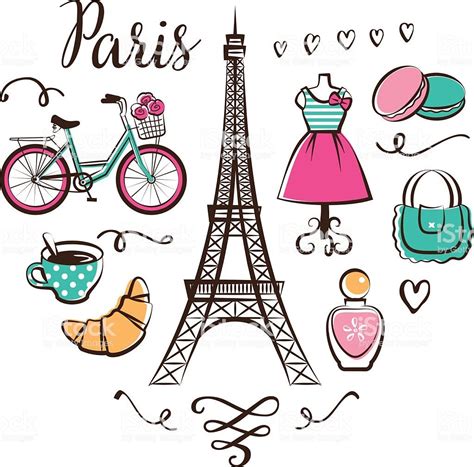 Paris Clipart, Pink Paris Graphics, Eiffel Tower, French Poodle Clip ...