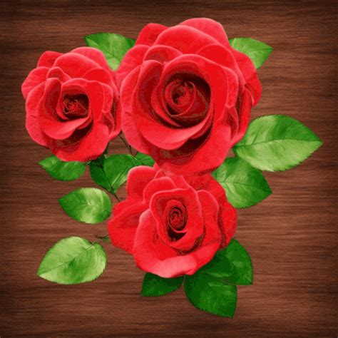 Animated Red Roses