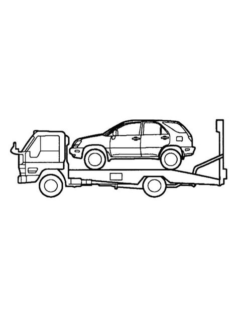 Tow Truck coloring pages