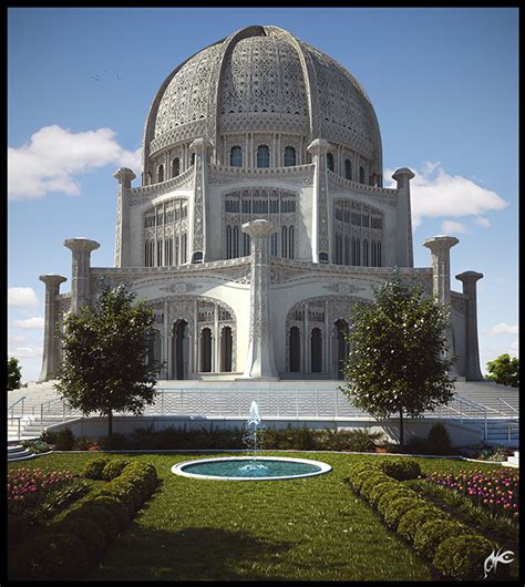 Bahai Temple on Pantone Canvas Gallery