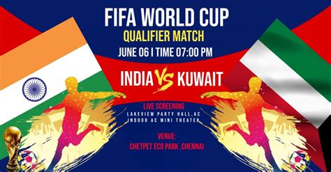 India Vs Kuwait - FIFA World Cup Qualifier 2026 @LAKE VIEW AC PARTY ...