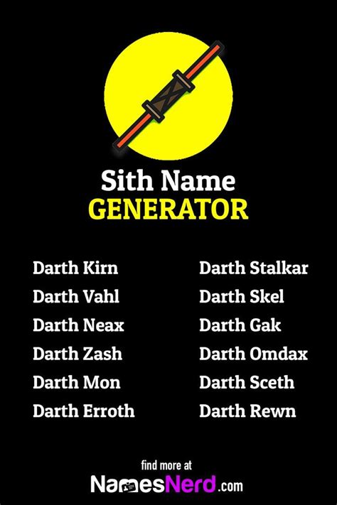 Sith name generator name ideas Sith Aesthetic, Aesthetic Names, Sith ...