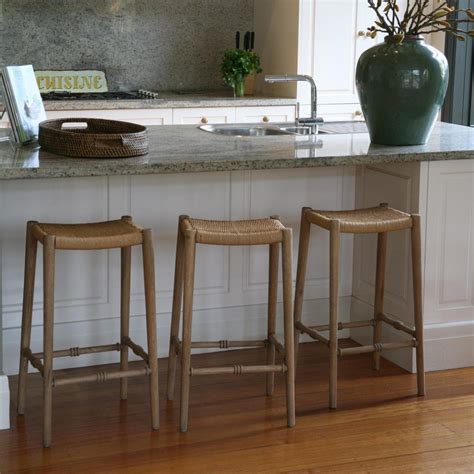 furniture square seagrass seat bar stool with wooden legs seagrass bar stools | Wicker bar ...