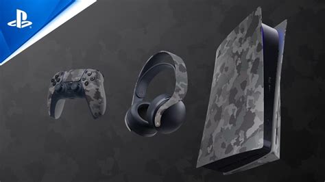 PS5 Gray Camouflage Collection Includes New DualSense Color, PS5 ...