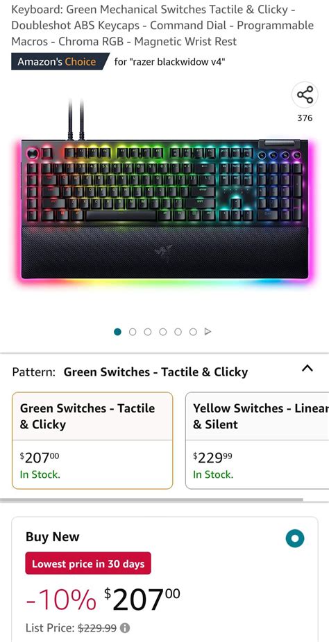 Razer Black Widow keyboard v4 Amazon deal : r/AmazonofDeals