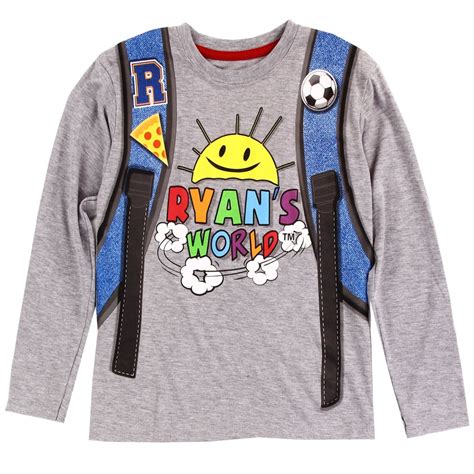 Ryan's World Boys Long Sleeve T-Shirt, Sizes 4-7 - Walmart.com