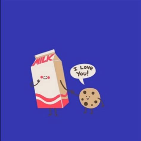 You are the milk to my cookies Cute Cartoon Food, Cartoon Cookie, Free Iphone Wallpaper, Diy ...