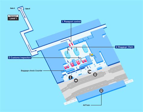 Jfk Airport Terminal 7 Map - Tourist Map Of English