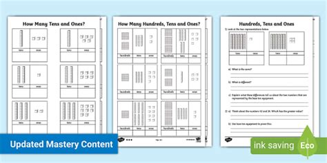 Place value tens and ones worksheets | Printable | Twinkl