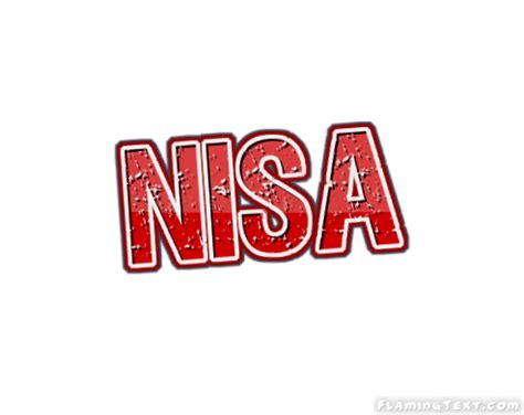 Nisa Logo | Free Name Design Tool from Flaming Text