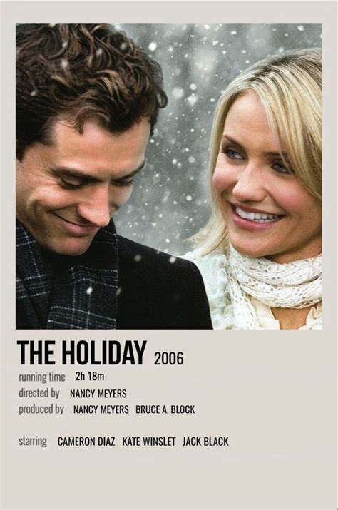 the holiday | Romance movies, Movie posters, Film posters minimalist