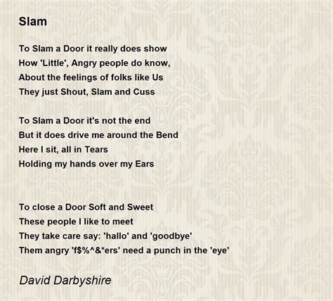 Slam - Slam Poem by David Darbyshire