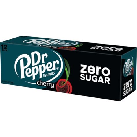 Dr Pepper® Cherry Zero Sugar Soda Cans, 12 pk / 12 fl oz - Smith’s Food ...