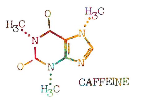 Caffeine molecule Digital Art by Erzebet S - Fine Art America