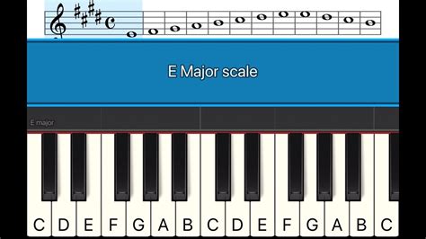 E Major scale - YouTube
