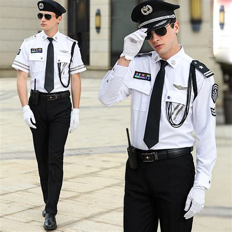 Custom Logo Security Guard Uniform White Security Guard Uniforms - Security Uniform and Public ...