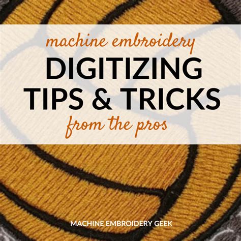 Digitizing Tips and Tricks for Machine Embroidery