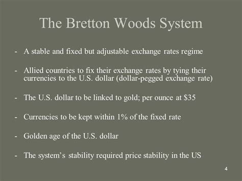 Bretton Woods Agreement and System Definition - India Dictionary