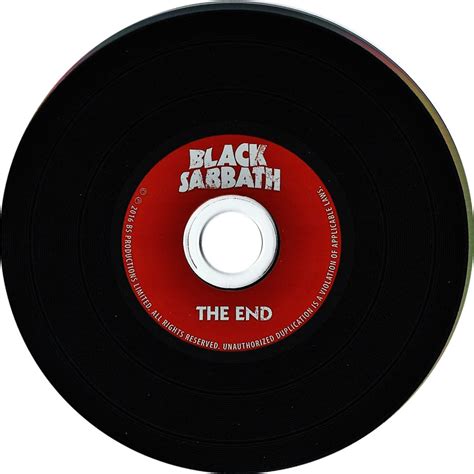 Carátula Cd de Black Sabbath - The End (Ep) - Portada