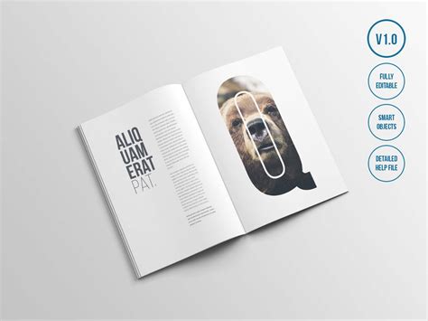 Free A4 Magazine Mockup (PSD)