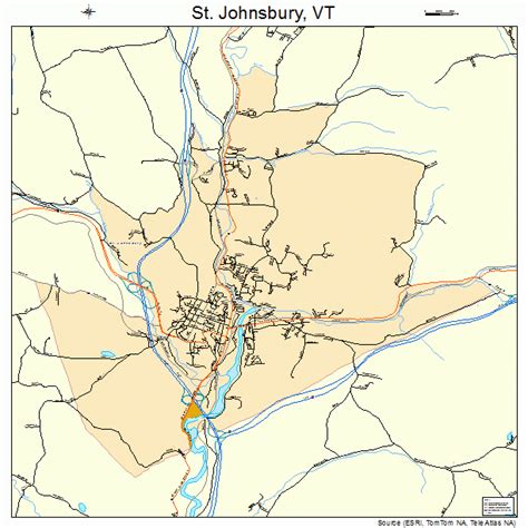 St. Johnsbury Vermont Street Map 5062125