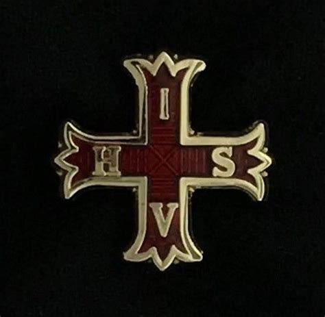 Red Cross of Constantine Member's Lapel Pin - Fratline Emblematics