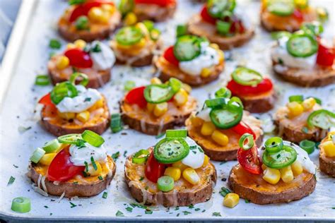 Loaded Sweet Potato Rounds for Clean Eating Party Snacks! | Clean Food ...