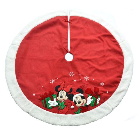 Disney 48" Disney Tree Skirt - Mickey and Minnie | Disney christmas tree, Mickey mouse christmas ...