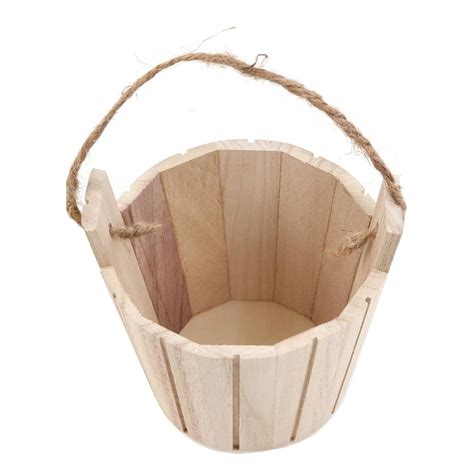 Wooden Bucket 12cm | Hobbycraft