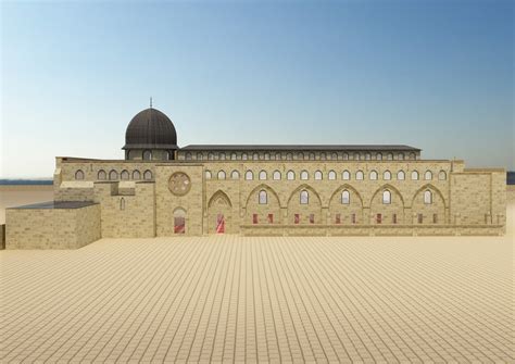 ayçe örnal - Al-Aqsa Mosque interior- exterior 3ds max vray model