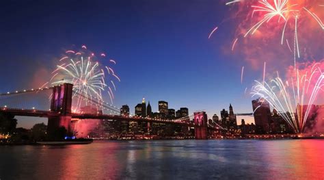 4th Of July Fireworks Statue Of Liberty