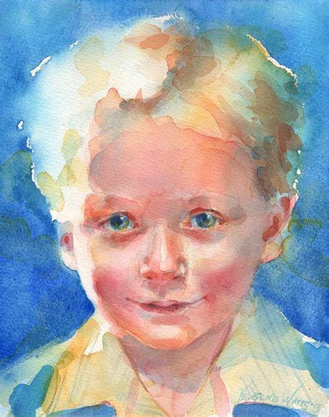 Simon - A Watercolor Child Portrait Step by Step | Portrait paintings ...