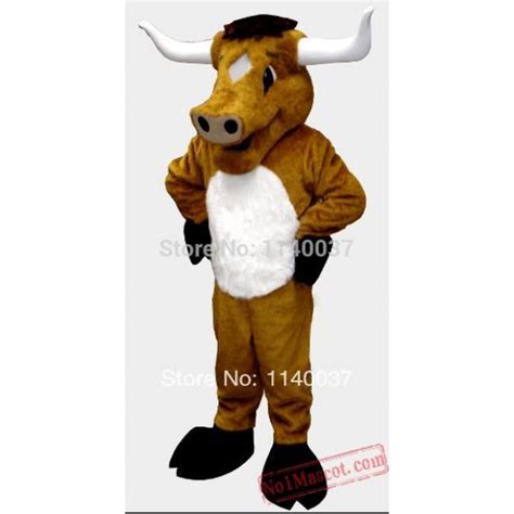 Long Horn Bull Cattle Mascot Costume