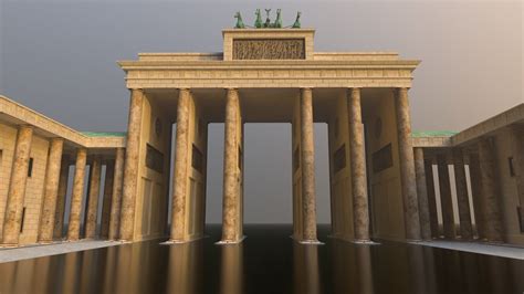 Brandenburg Gate in Berlin - 3D Model by leon017