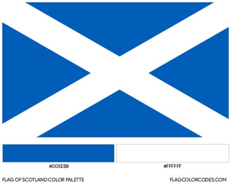 Scotland flag color codes