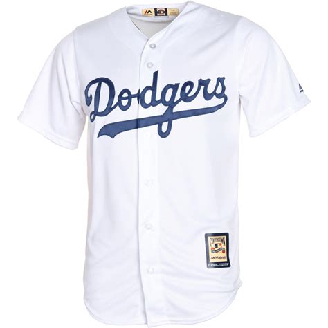 Majestic Brooklyn Dodgers White Cooperstown Cool Base Team Jersey