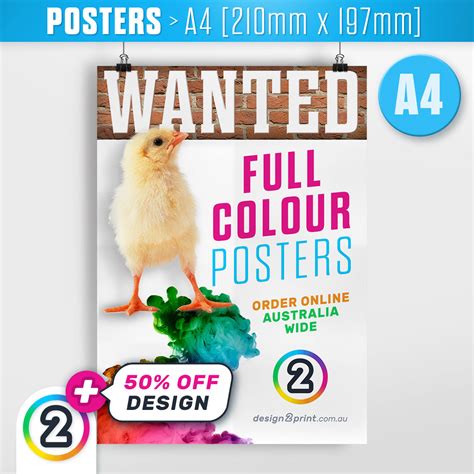 A4 Poster Printing Online Australia | Order A4 Posters Now | D2P (AU)