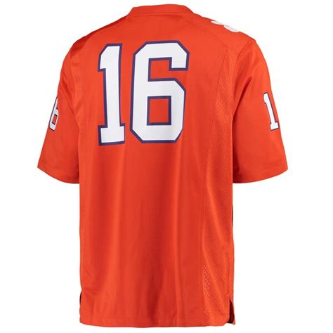 Men's Nike Orange Clemson Tigers #16 Game Football Jersey | Clemson Official Store