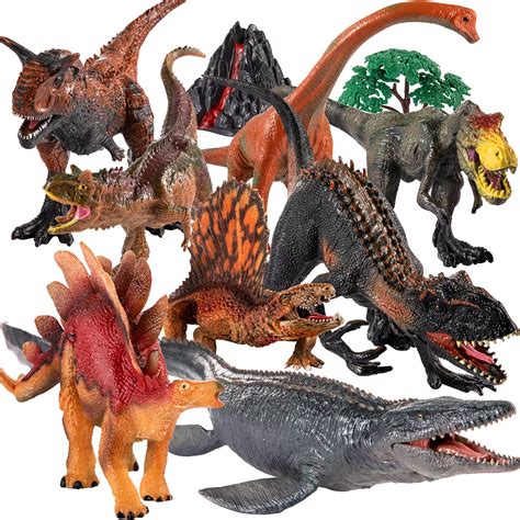 Buy 8 Pcs Large Dinosaurs Toy for Toddlers,Jumbo Dinosaur Toys for Kids 3-5 Dinosaur Indoraptor ...