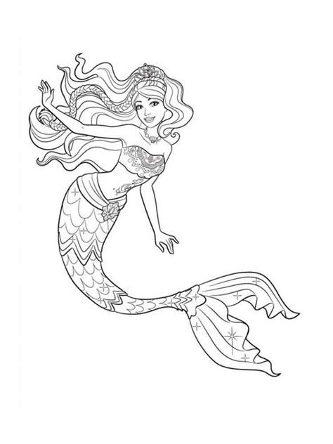 Barbie Mermaid coloring pages