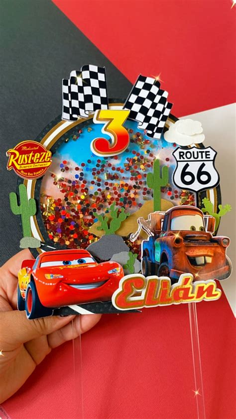 Lightning Mcqueen Cake Topper, Lightning Mcqueen Party Decorations, Cars Party Supplies, Cars ...