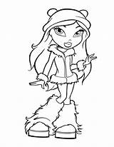 Bratz In winter coloring Pages  Hellokidscom sketch template