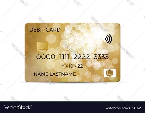 Debit card Royalty Free Vector Image - VectorStock